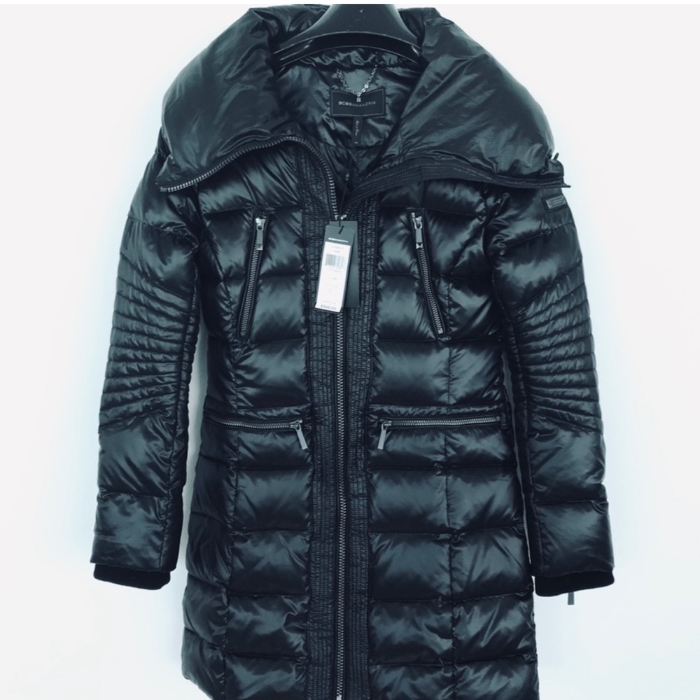 BCBG Puffy Down Winter Coat, Cuffs, 4 Pockets